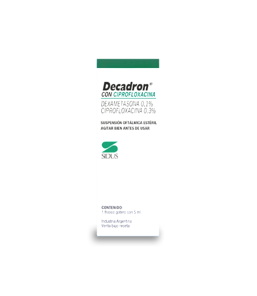 DECADRON C/CIPROFLOXACINA